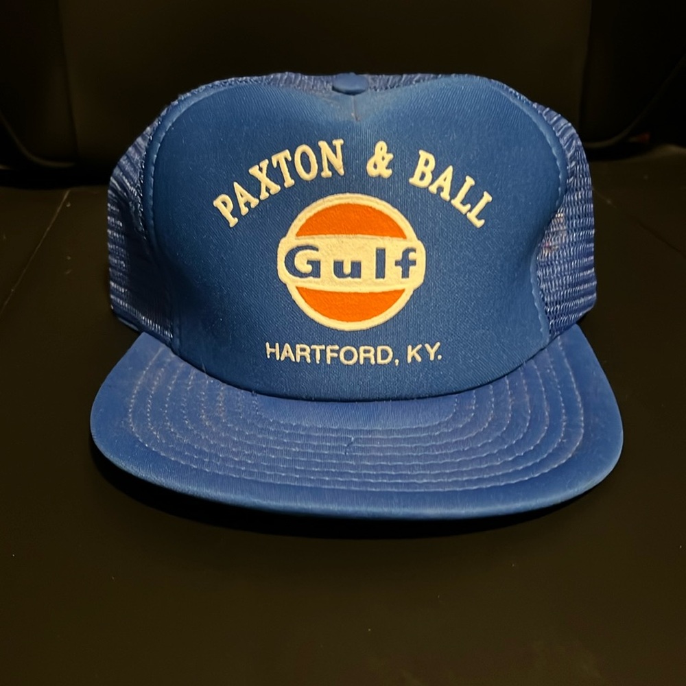 Vintage Gulf trucker hat